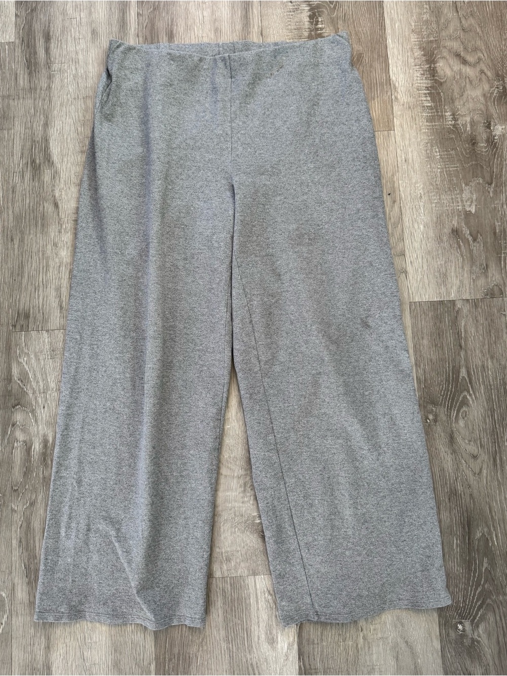 Eileen Fisher Gray Wide Leg Pull On Pants